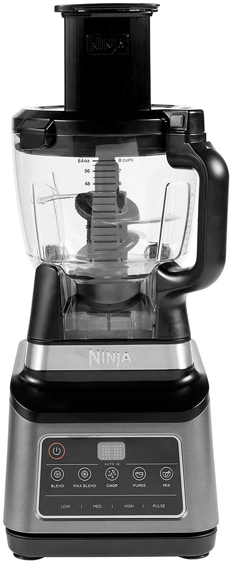 NINJA Kompakt-Küchenmaschine 3-in-1 mit Auto-iQ BN800EU, 1200 W, 2,1 l Schüssel, 1,8 l Schüssel